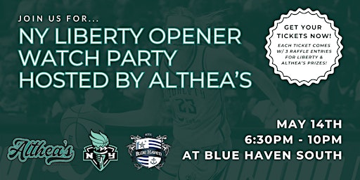 Image principale de NY Liberty Opening Game Watch Party Presented by Althea's