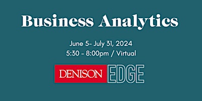 Imagen principal de Denison Edge Credential Program: Business Analytics