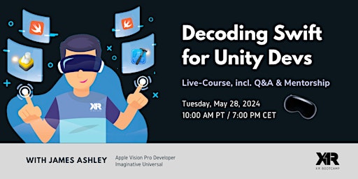 Imagen principal de Decoding Swift for Unity Devs - Live Course incl. Q&A and Mentorship