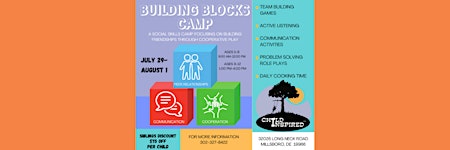 Primaire afbeelding van Children's Summer Program:  Bonus! Building Blocks (Ages 9-12 )
