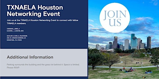 TXNAELA Houston Networking Event primary image