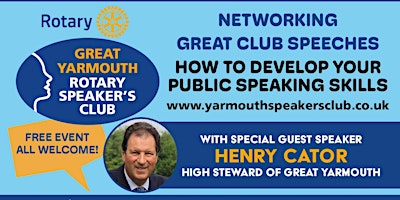Imagem principal de Great Yarmouth Rotary Speaker’s Club Open Evening 2024