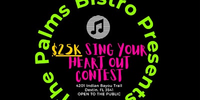 Primaire afbeelding van $25K SiNG YOUR HEART OUT CONTEST