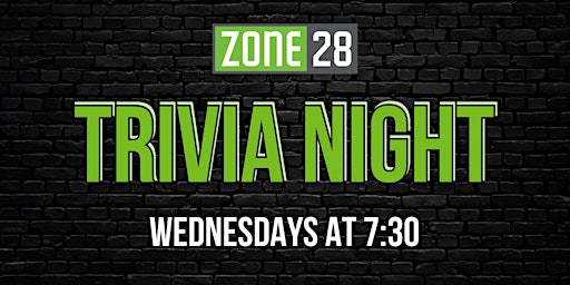 MARVEL TRIVIA NIGHT at Zone 28!  primärbild