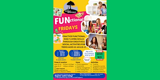 Hauptbild für FUNctional Fridays by Child Inspired: Round 1 AND 2 (Ages 13-14)