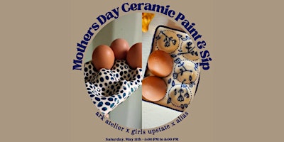 Imagem principal do evento Mother's Day Ceramic Paint & Sip