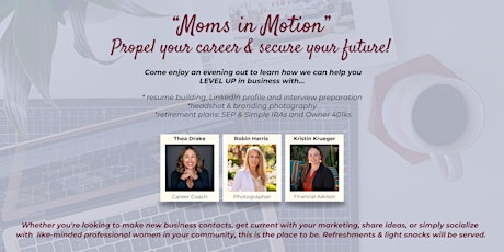 Moms in Motion - Propel your career & secure your future