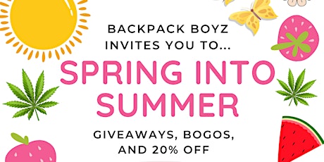 Backpack Boyz Spring into Summer Event