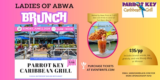 ABWA Imperial River Ladies Brunch at Parrot Key primary image