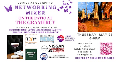TheNetWorks Spring Networking Mixer + Fundraiser for Lupus Awareness Month primary image
