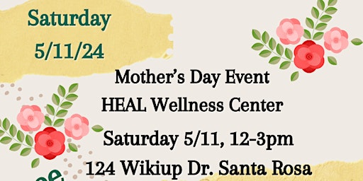 Primaire afbeelding van Mother's Day Event, Saturday 5/11- 12-3pm
