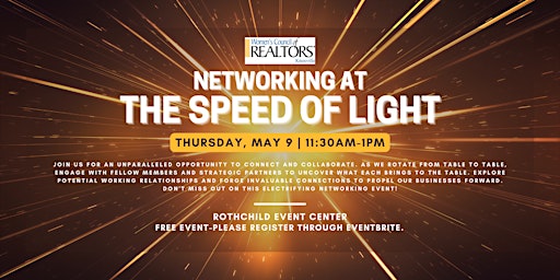 Imagem principal do evento Networking At The Speed of Light