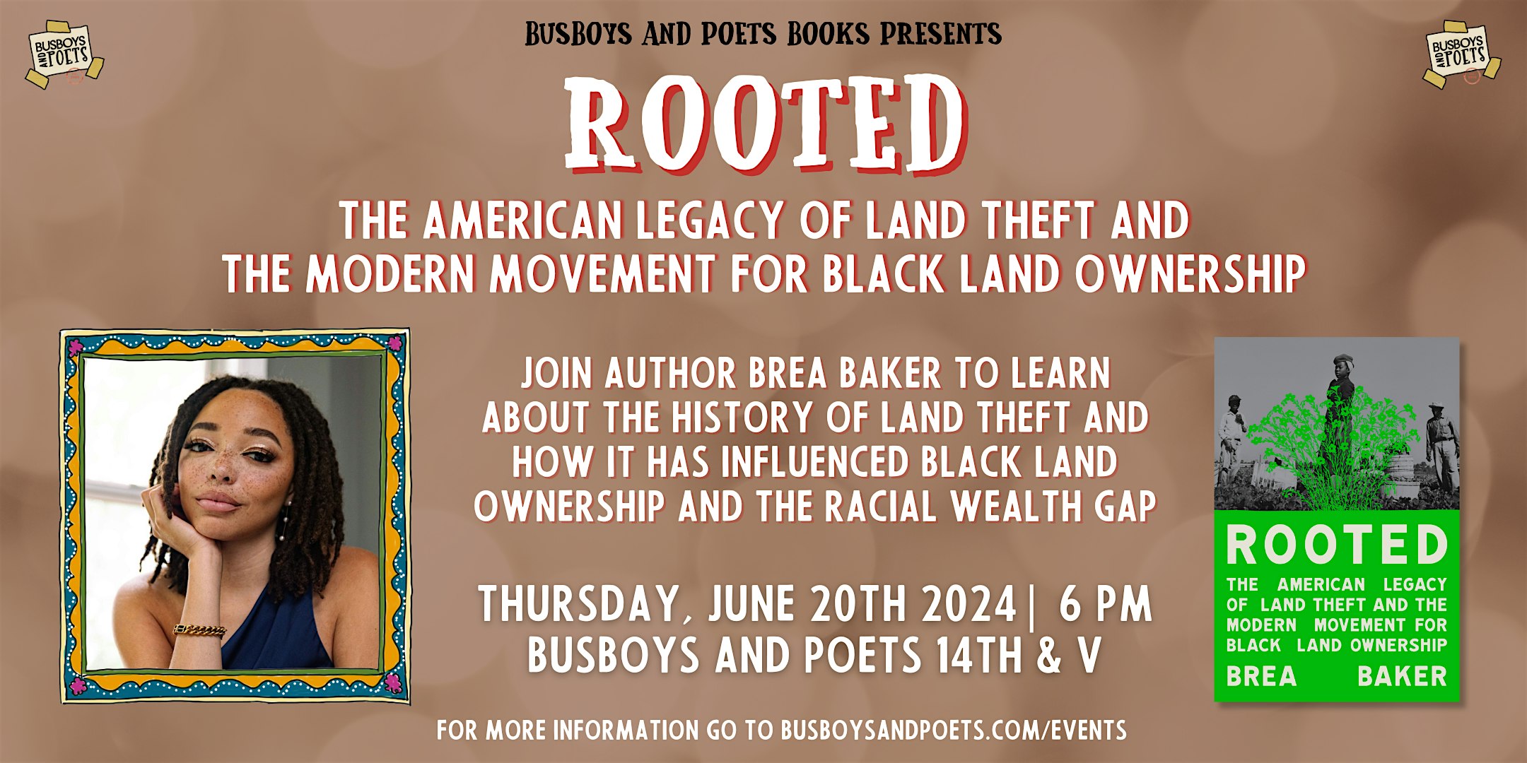 ROOTED | A Busboys and Poets Books Presentation