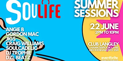 Soulife - Summer Sessions : Outdoors here we come !! primary image