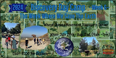 The Week Where we save the Earth- Week#6 - JMDC's Discovery Day Camp primary image