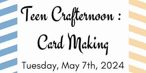 Teen Craft: Card-Making primary image