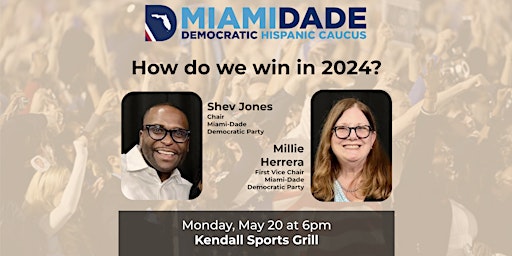 Primaire afbeelding van How do we win in 2024? Join us in Kendall on Monday, May 20