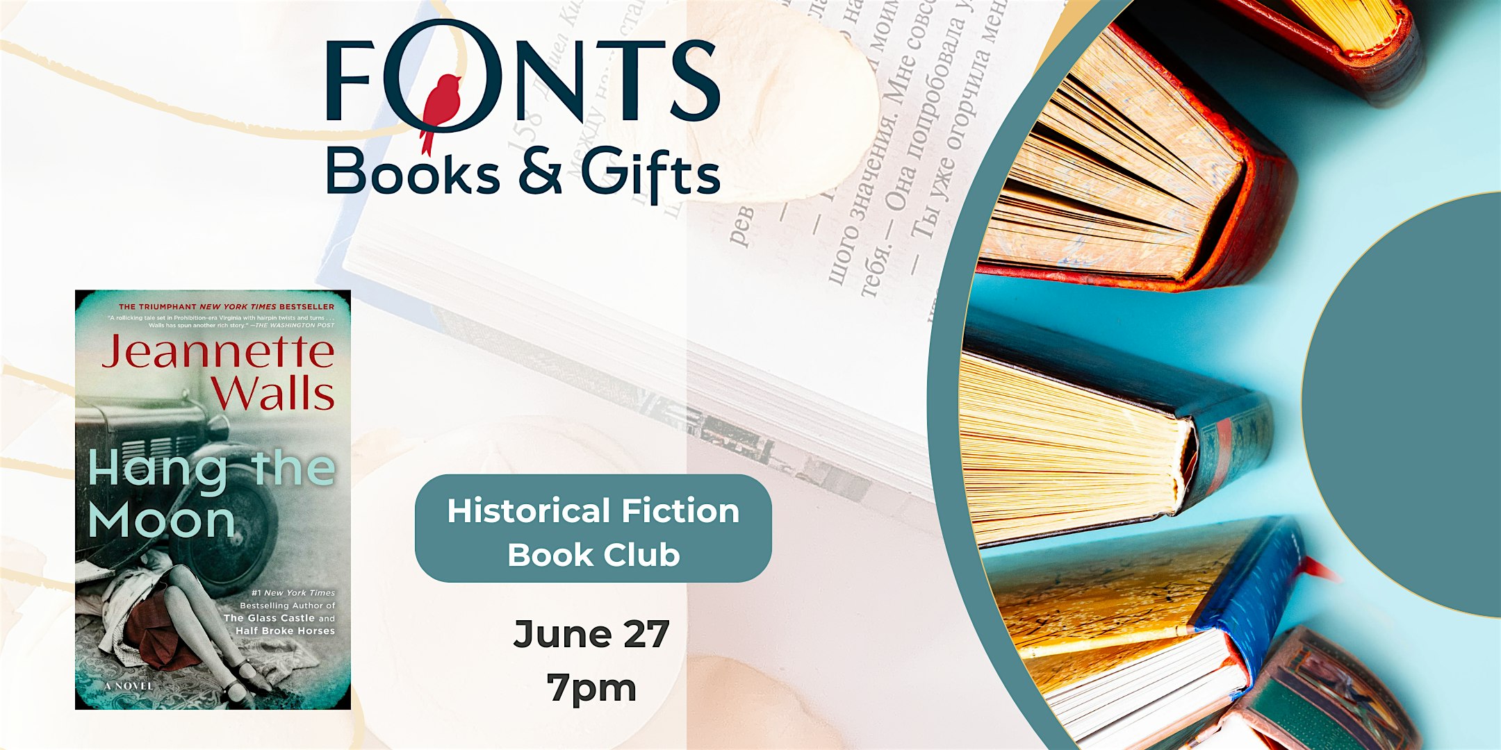 Historical Fiction Book Club - Hang the Moon