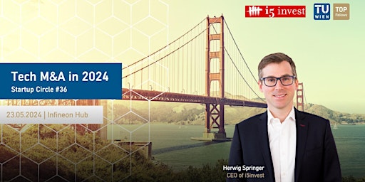 Hauptbild für Tech M&A in 2024 · Startup Circle #36 · Herwig Springer, CEO of i5invest