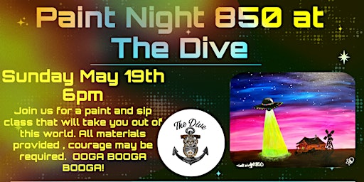 Imagem principal do evento Paint Night 850 at The Dive