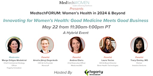 Innovating for Women's Health: Good Medicine Meets Good Business primary image
