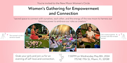 Primaire afbeelding van New Moon Women's Circle - Gathering for Empowerment and Connection!