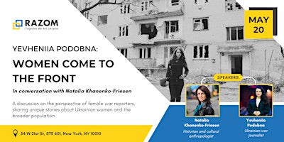 Imagem principal do evento Yevheniia Podobna: Women Come to the Front