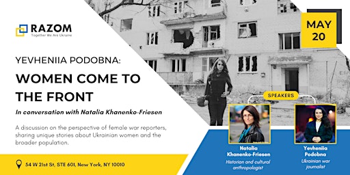 Imagem principal do evento Yevheniia Podobna: Women Come to the Front