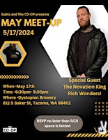 Primaire afbeelding van Subto and The CO-OP presents - The May Meet-Up! feat The Novation King!