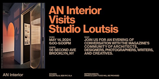 Imagem principal do evento AN Interior Visits Studio Loutsis