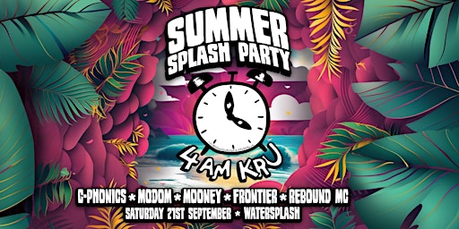 SUMMER SPLASH PARTY * 4AM KRU LIVE PLUS MUCH MORE * JERSEY primary image