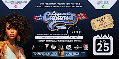 Imagem principal do evento LLEGARON LOS CUBANOS SATURDAY MAY 25