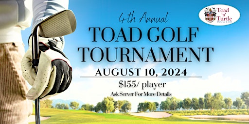 Primaire afbeelding van Toad's 4th Annual Golf Tournament