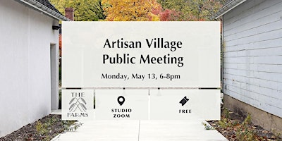 Immagine principale di Artisan Village Public Meeting 