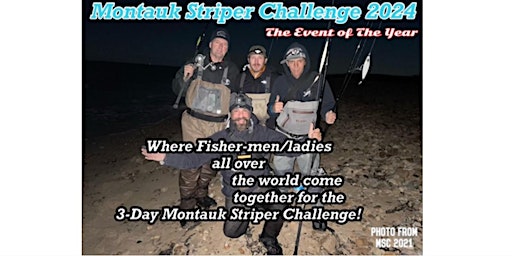 Imagen principal de Mr Poseidon's 4th Annual 3-Day Montauk Striper Challenge OCT 17, 18 & 19