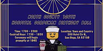 Hauptbild für NORTH COUNTY 126TH HOSPITAL CORPSMAN BIRTHDAY BALL