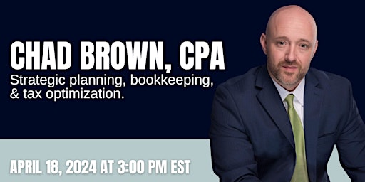 Happy Hour Masterclass: Chad Brown, CPA primary image