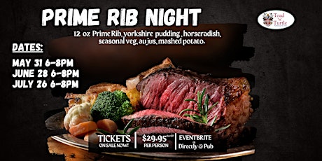 Prime Rib Night- May 31