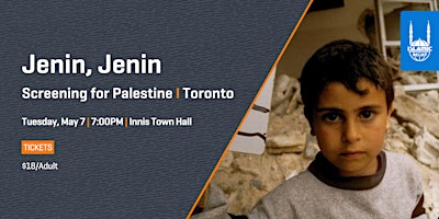 Imagem principal do evento Jenin, Jenin: Screening for Palestine I Toronto