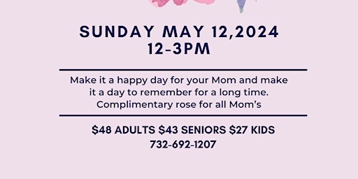 Primaire afbeelding van Mothers Day Brunch at the Newly Renovated Crowne Plaza Edison