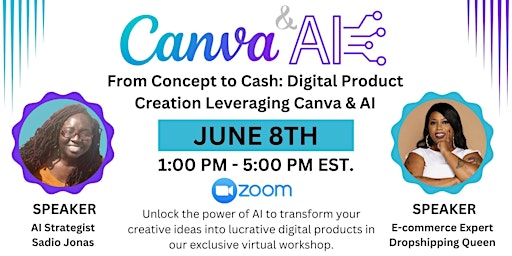 Imagen principal de From Concept to Cash: Digital Product Creation Leveraging Canva & AI