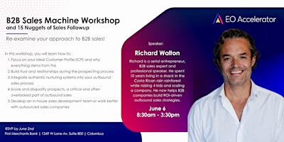 B2B Sales Machine Workshop  with Richard Walton primary image