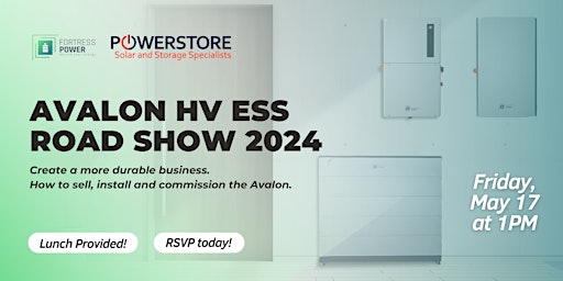 Primaire afbeelding van Fortress Power and The Powerstore Avalon ESS Roadshow
