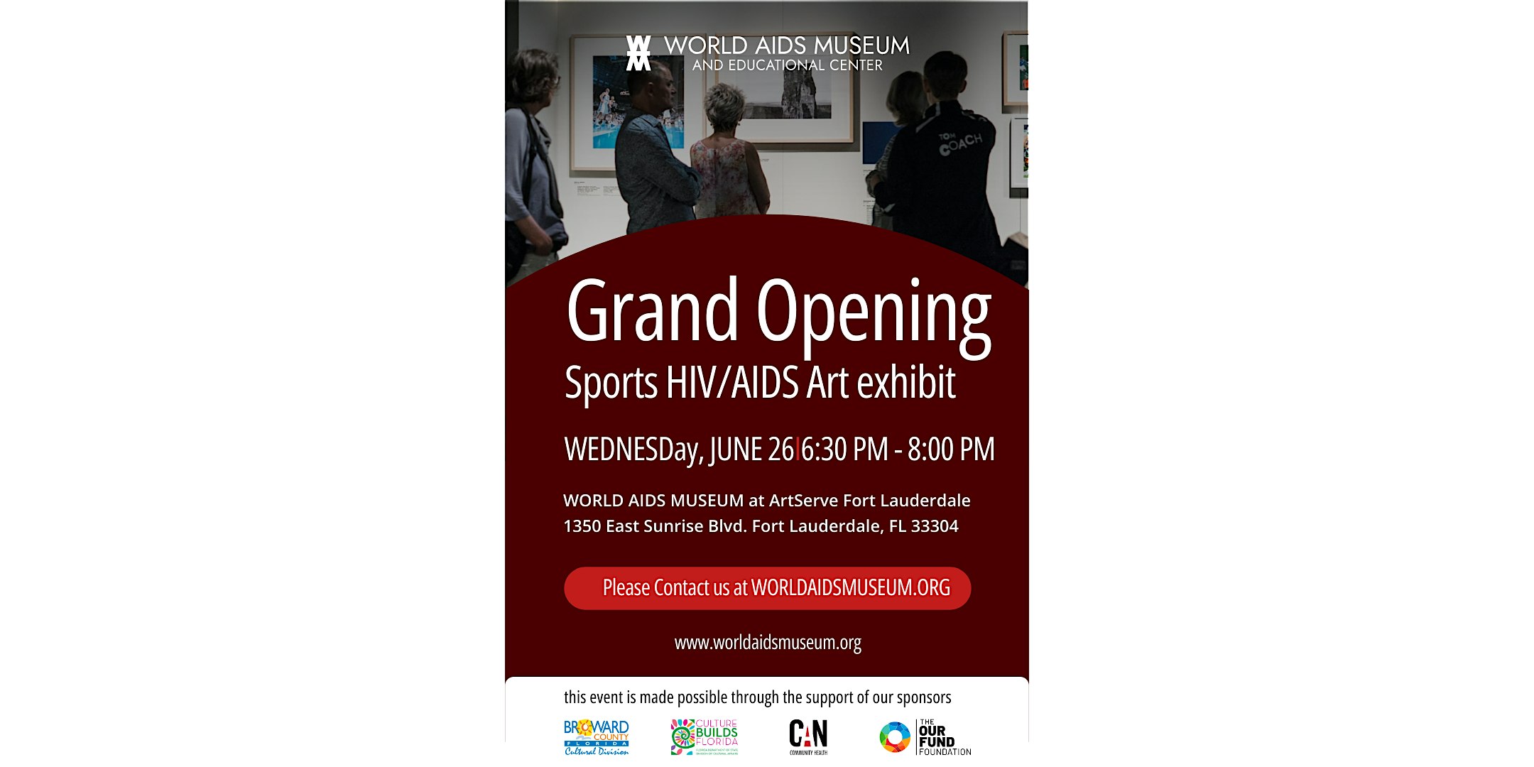 Grand Opening Sports HIV\/AIDS Art Exhibit