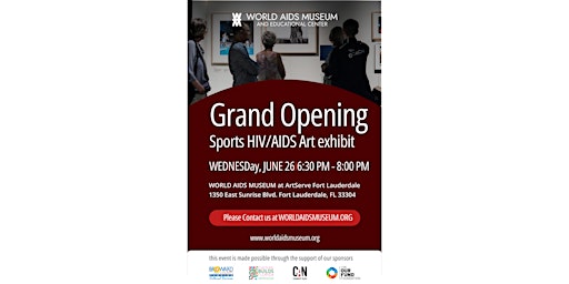 Primaire afbeelding van Grand Opening Sports HIV/AIDS Art Exhibit