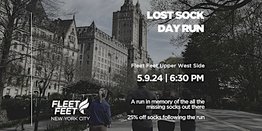 Image principale de Lost Sock Day Run with Fleet Feet NYC