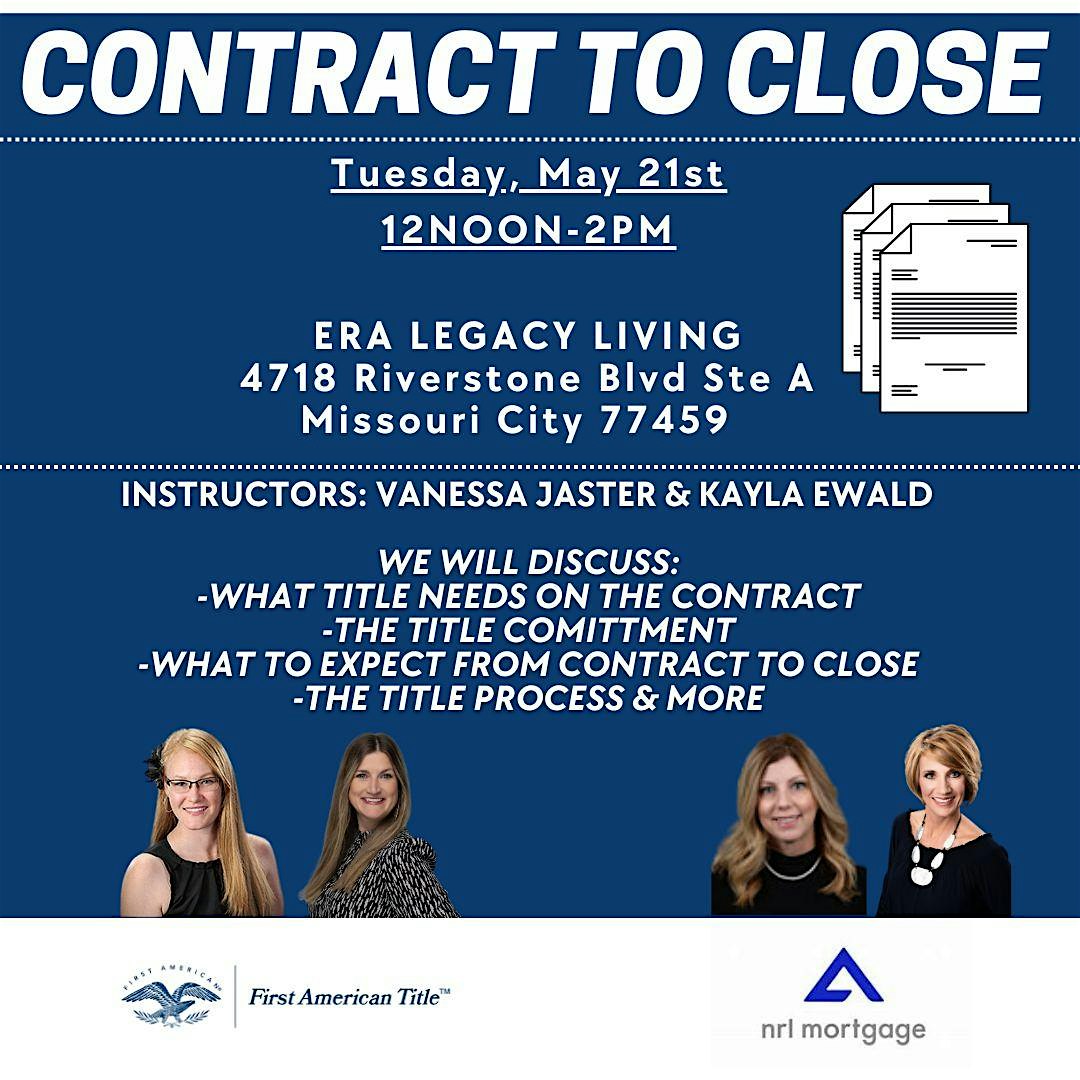 Title 101- Contract to Close
