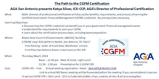The Path to the CGFM Certification primary image