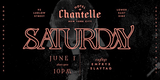 Imagem principal do evento Hotel Chantelle Saturdays
