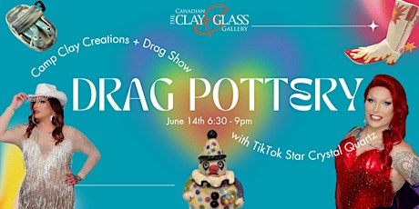 Imagem principal do evento Drag Pottery Night with Crystal Quartz!